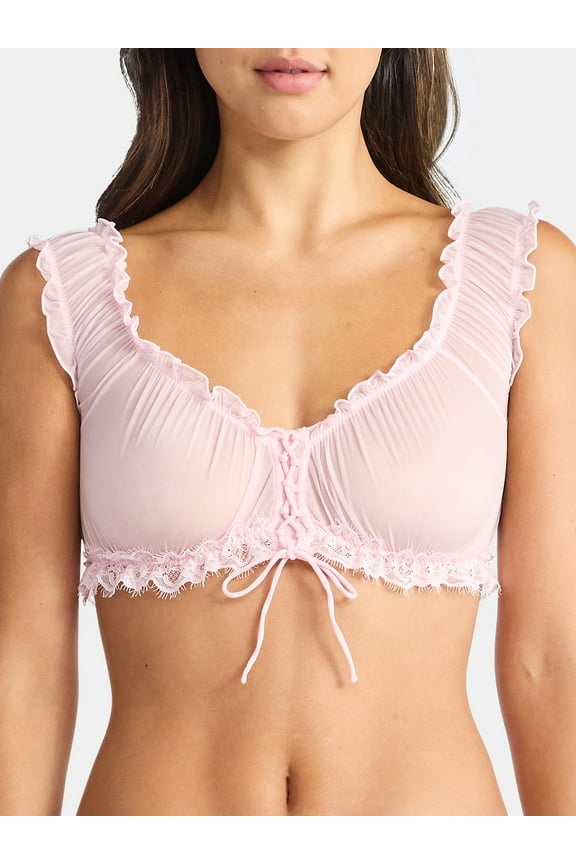 Valentine's Day Chiffon Bralette, Women’s