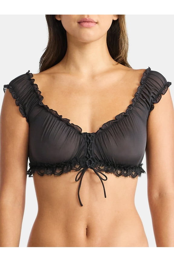 Valentine's Day Chiffon Bralette, Women’s