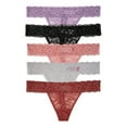thumbnail image 1 of No Boundarie's Women's Lace Thong Panties, 5-Pack, 1 of 2