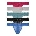thumbnail image 1 of No Boundarie's Women's Lace Thong Panties, 5-Pack, 1 of 2