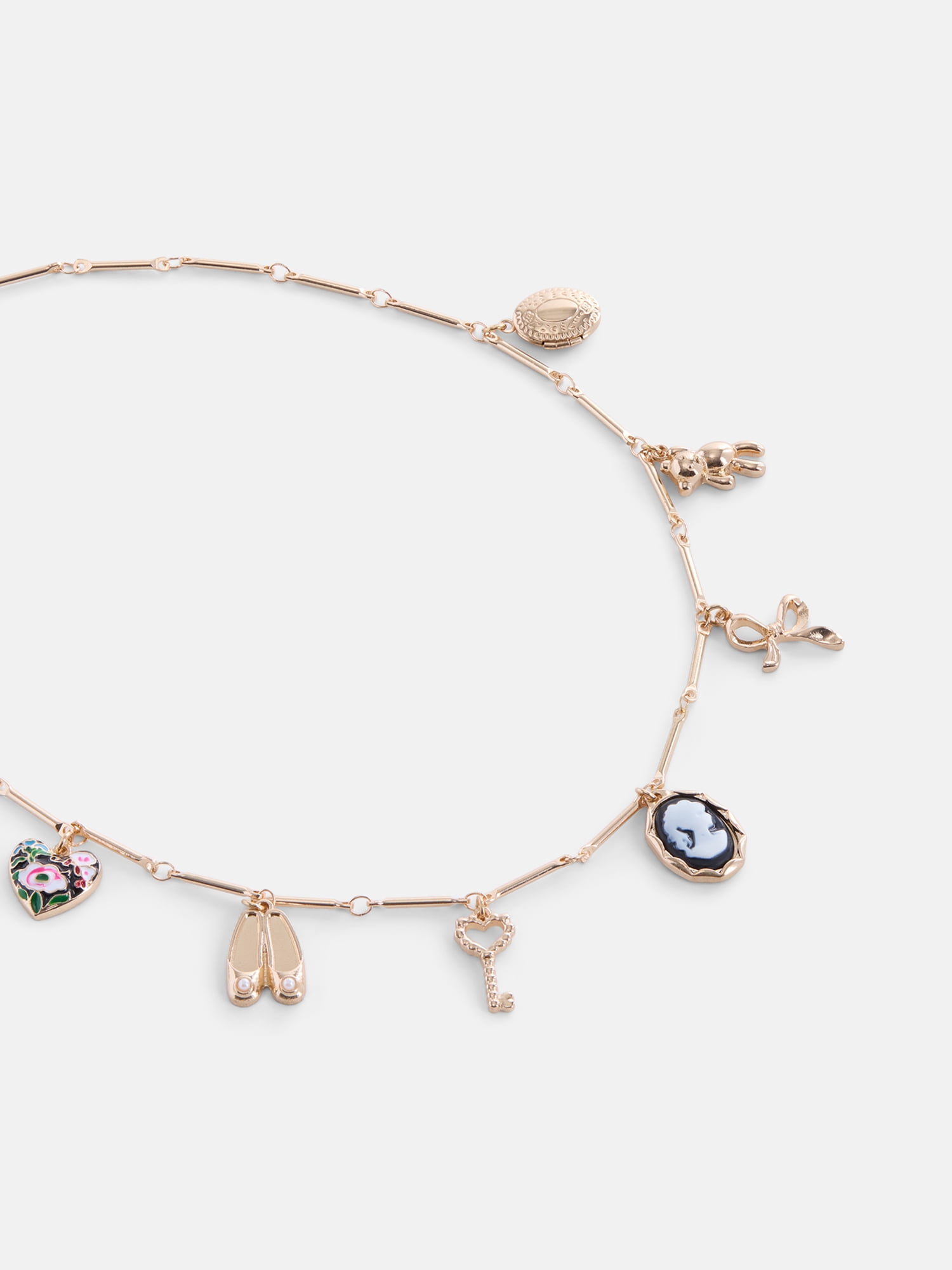 No Boundaries Gold-Tone Charm Necklace, 16” + Extender, Women's