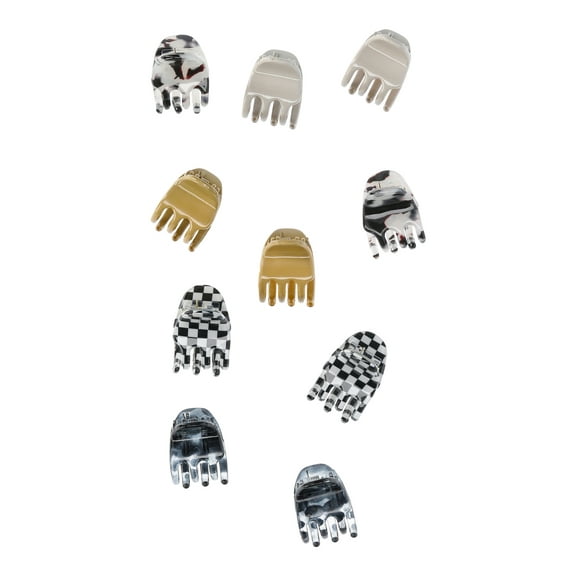 No Boundaries Mini Claw Hair Clip Set, 10-Piece, Women's