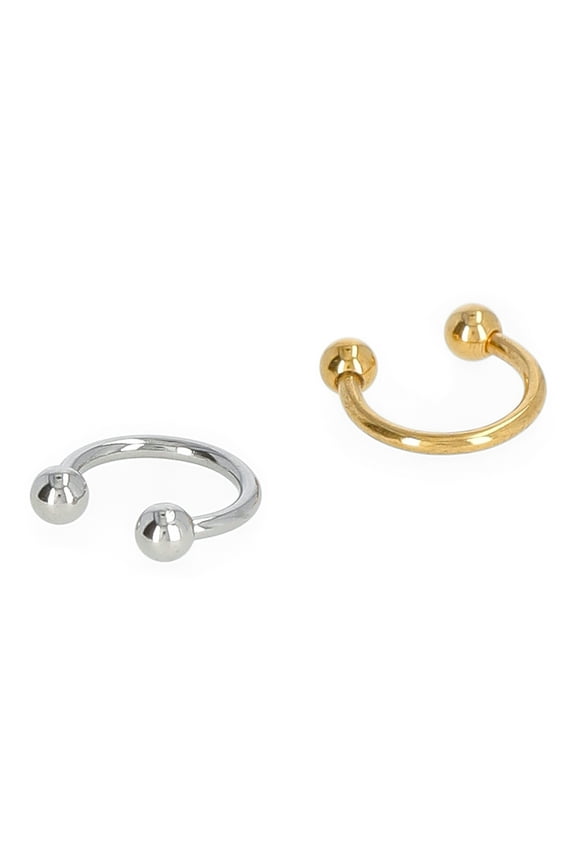 Women's 16G Stainless Steel Septum Pack, 2-Pieces, Women's