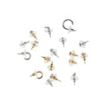 thumbnail image 1 of No Boundaries Women's Assorted Silver Tone and Gold tone Studs and Hoops Earrings, 18 Piece Set, 1 of 3