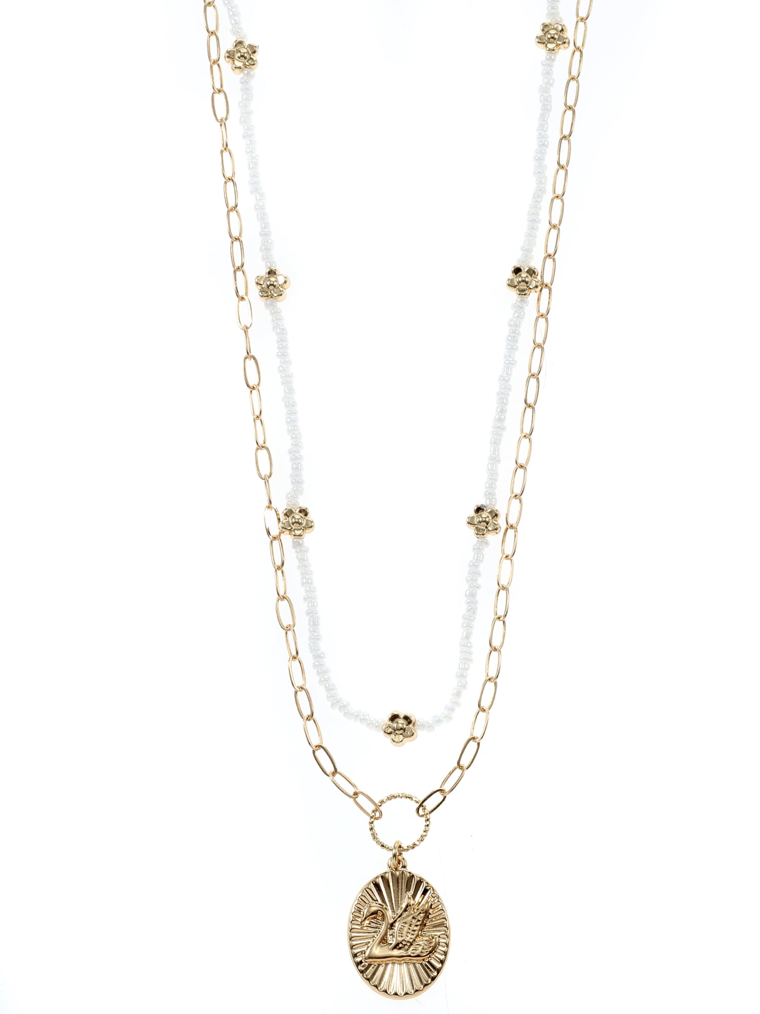 No Boundaries Beaded Necklace Set, 2-Piece