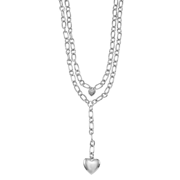 No Boundaries Heart Layered Necklace Set, 2-Piece