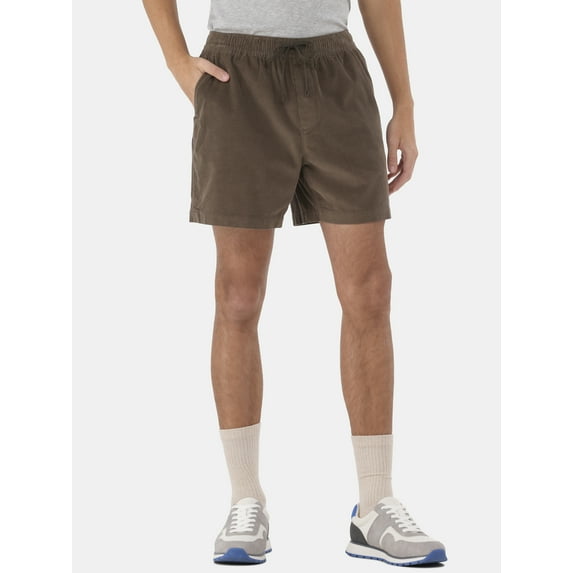 No Boundaries 6” Corduroy Shorts, Men’s and Big Men’s, Sizes XS-5XL