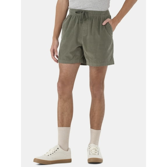 No Boundaries 6” Corduroy Shorts, Men’s and Big Men’s, Sizes XS-5XL