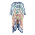 thumbnail image 1 of No Boundaries Acrylic Striped Coverup, Women's, 1 of 4