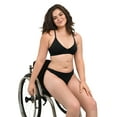 thumbnail image 1 of No Boundaries Women's Adaptive Fit Stretch Thong Panties, Sizes XS to 3XL, 1 of 3