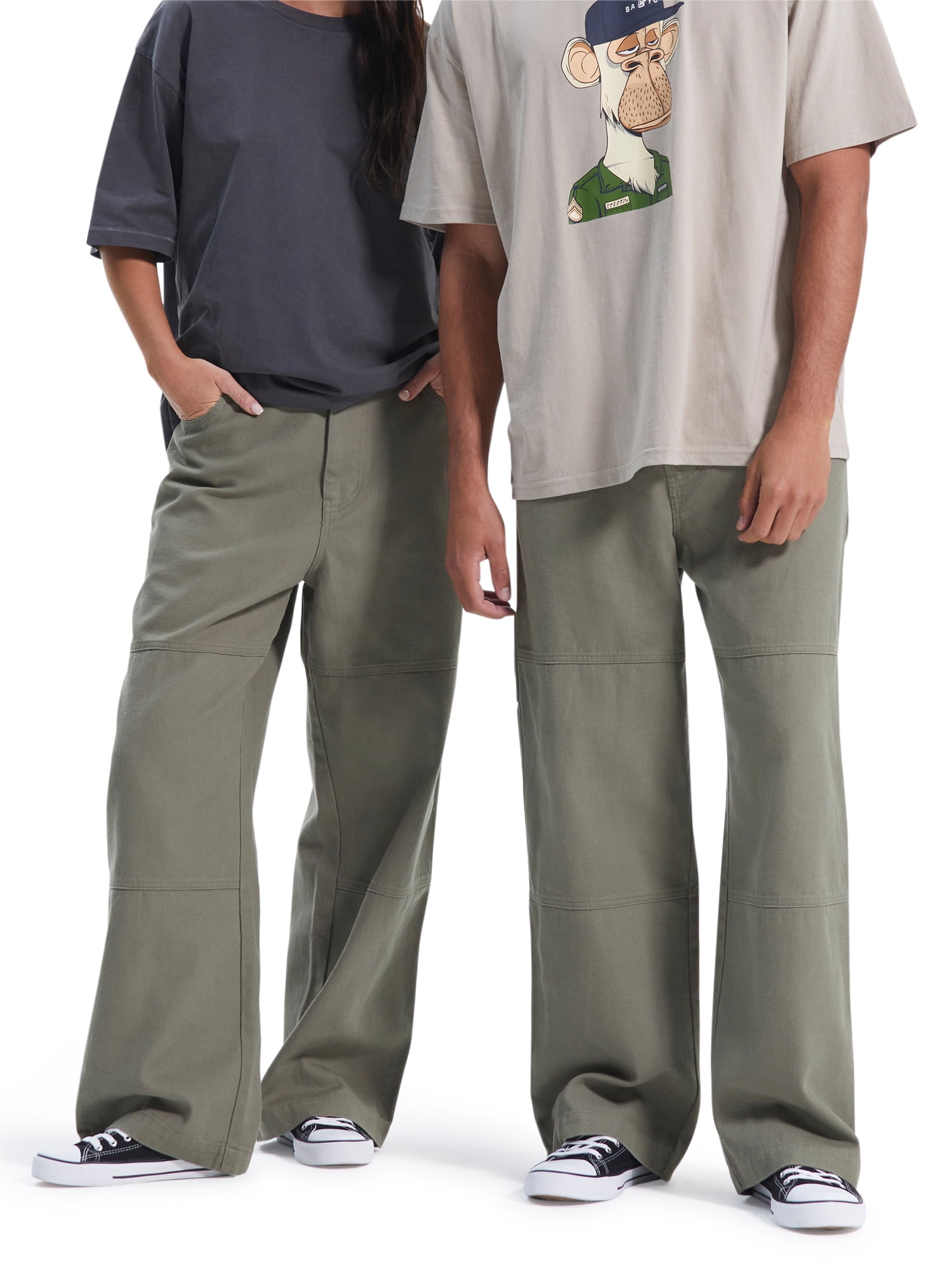 【NONCODE】Subi Carpenter Wide Pants No Boundaries All Gender Carpenter Pants, Men's Sizes 28