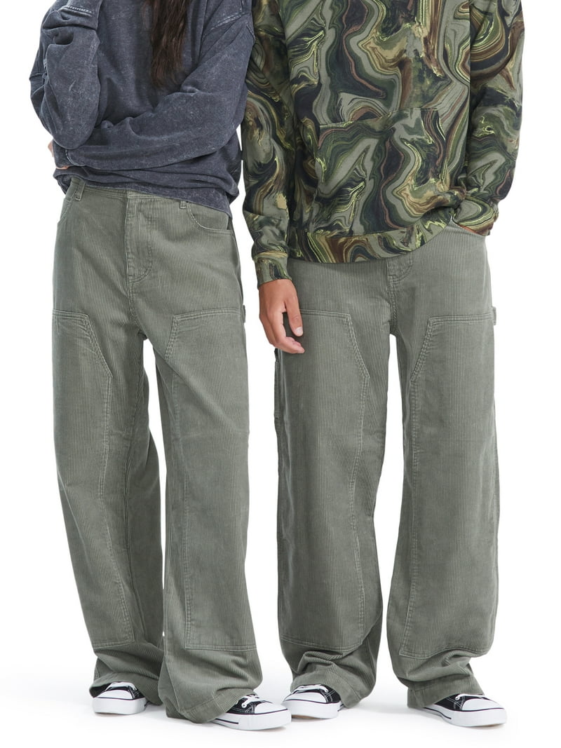 No Boundaries All Gender Corduroy Carpenter Pants, Men's Sizes 28