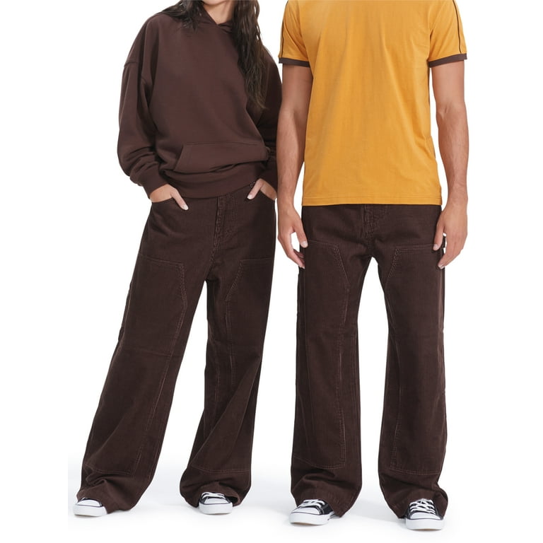 No Boundaries All Gender Corduroy Carpenter Pants, Men's Sizes 28 - 44