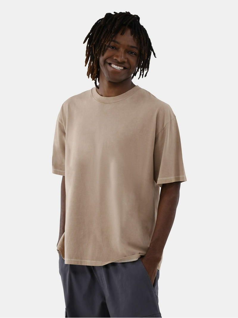 No Boundaries All Gender Cotton Oversize Tee with Short Sleeves
