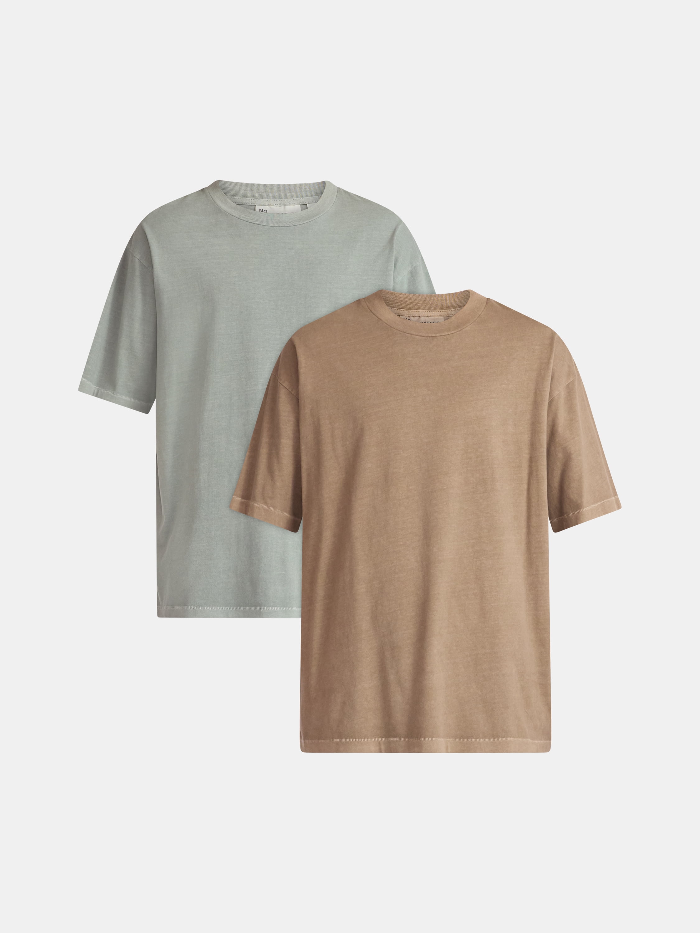 No Boundaries All Gender Cotton Oversized Tee, 2-Pack, Men's & Big Men's Sizes XS-5XL