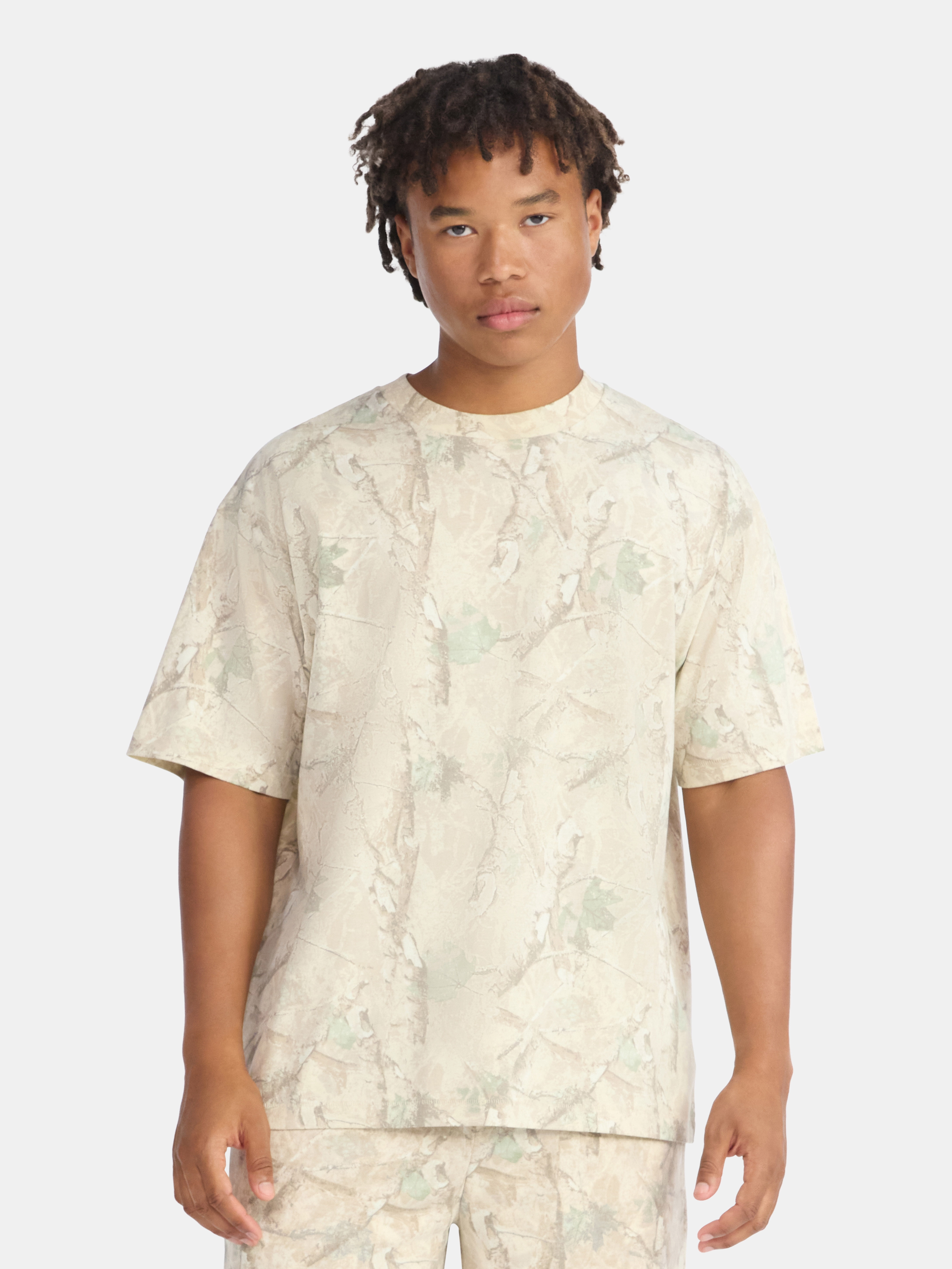 No Boundaries Oversized Tee with Short Sleeves, Men's and Big Men's XS-5XL