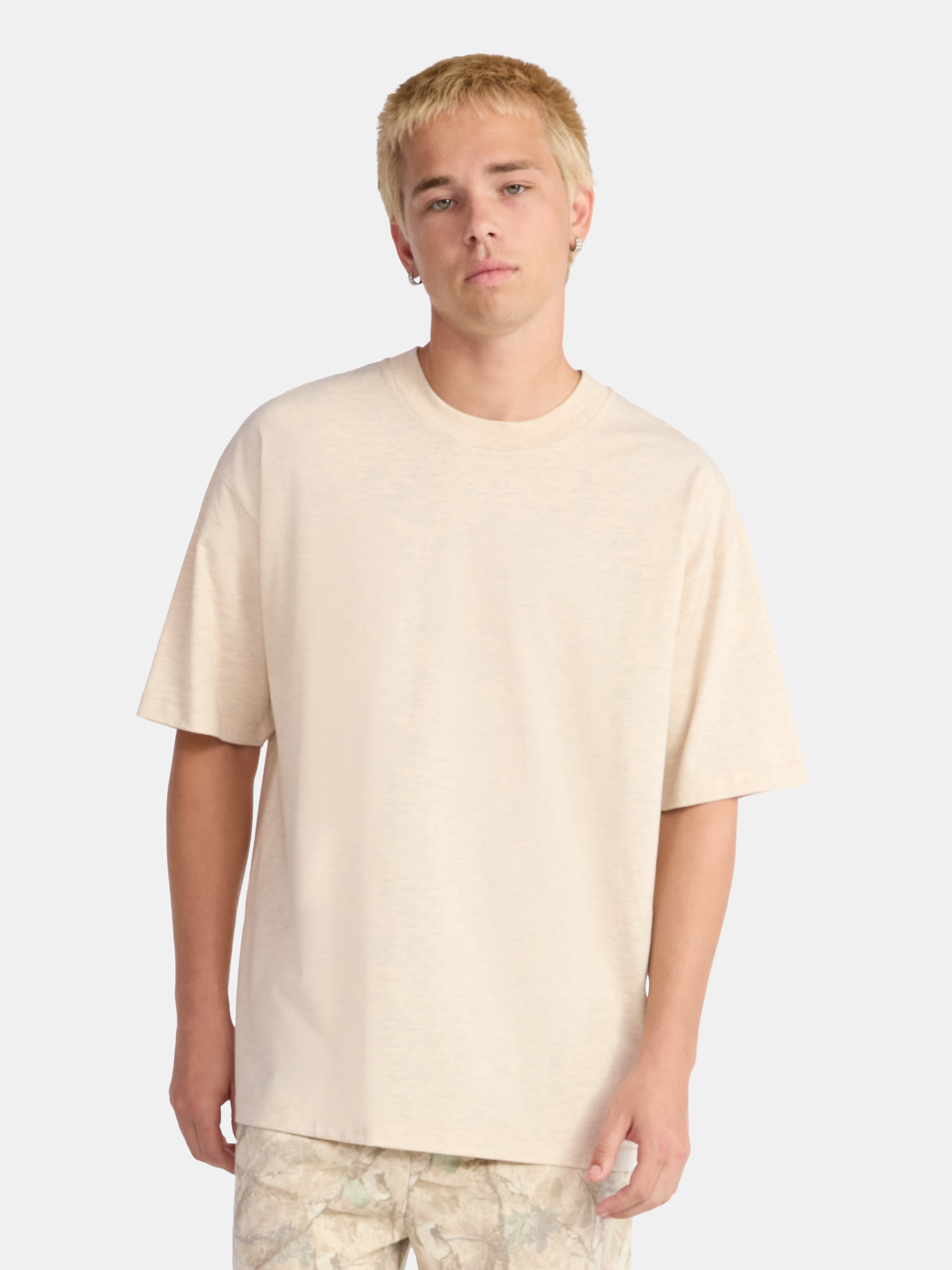 No Boundaries All Gender Cotton Oversize Tee with Short Sleeves, Men's and Big Men's
