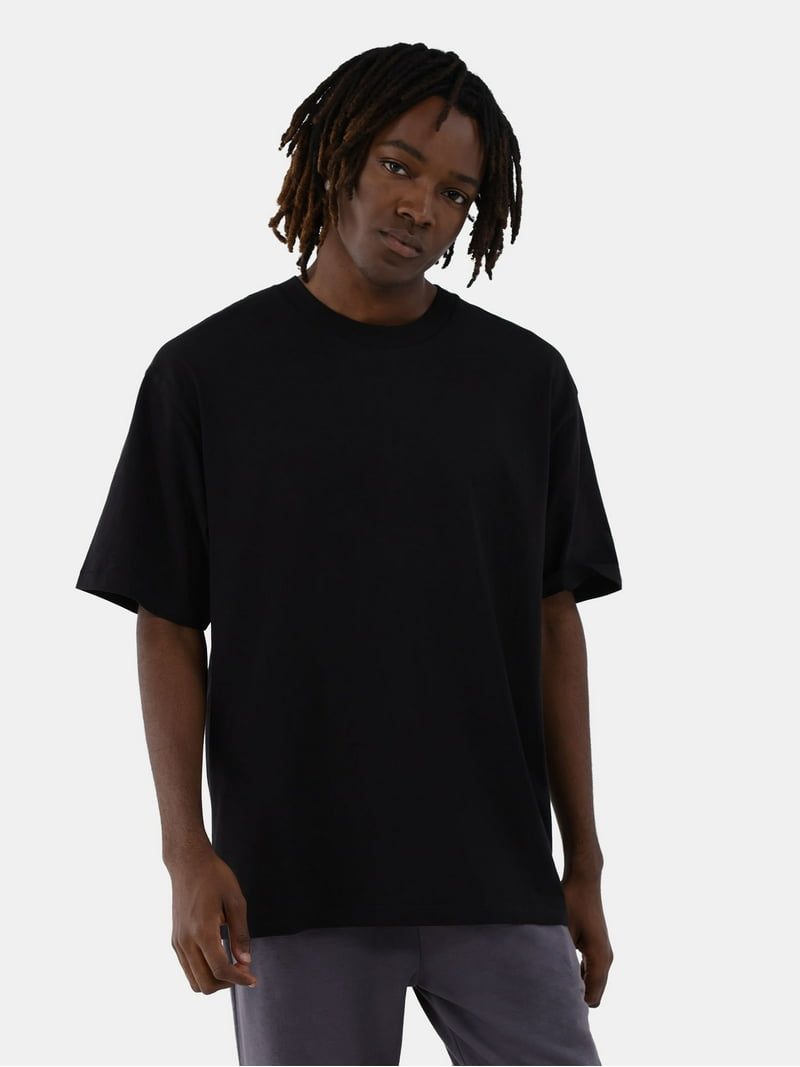 No Boundaries Oversized Cotton Crew Neck T-Shirt with Short