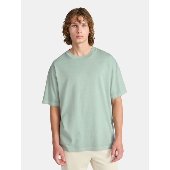 No Boundaries All Gender Cotton Oversize Tee with Short Sleeves, Men's and Big Men's