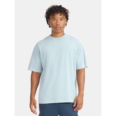 No Boundaries All Gender Cotton Oversize Tee with Short Sleeves, Men's and Big Men's