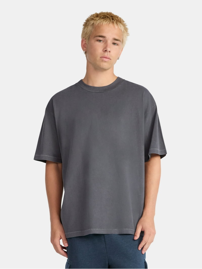 No Boundaries All Gender Cotton Oversize Tee with Short