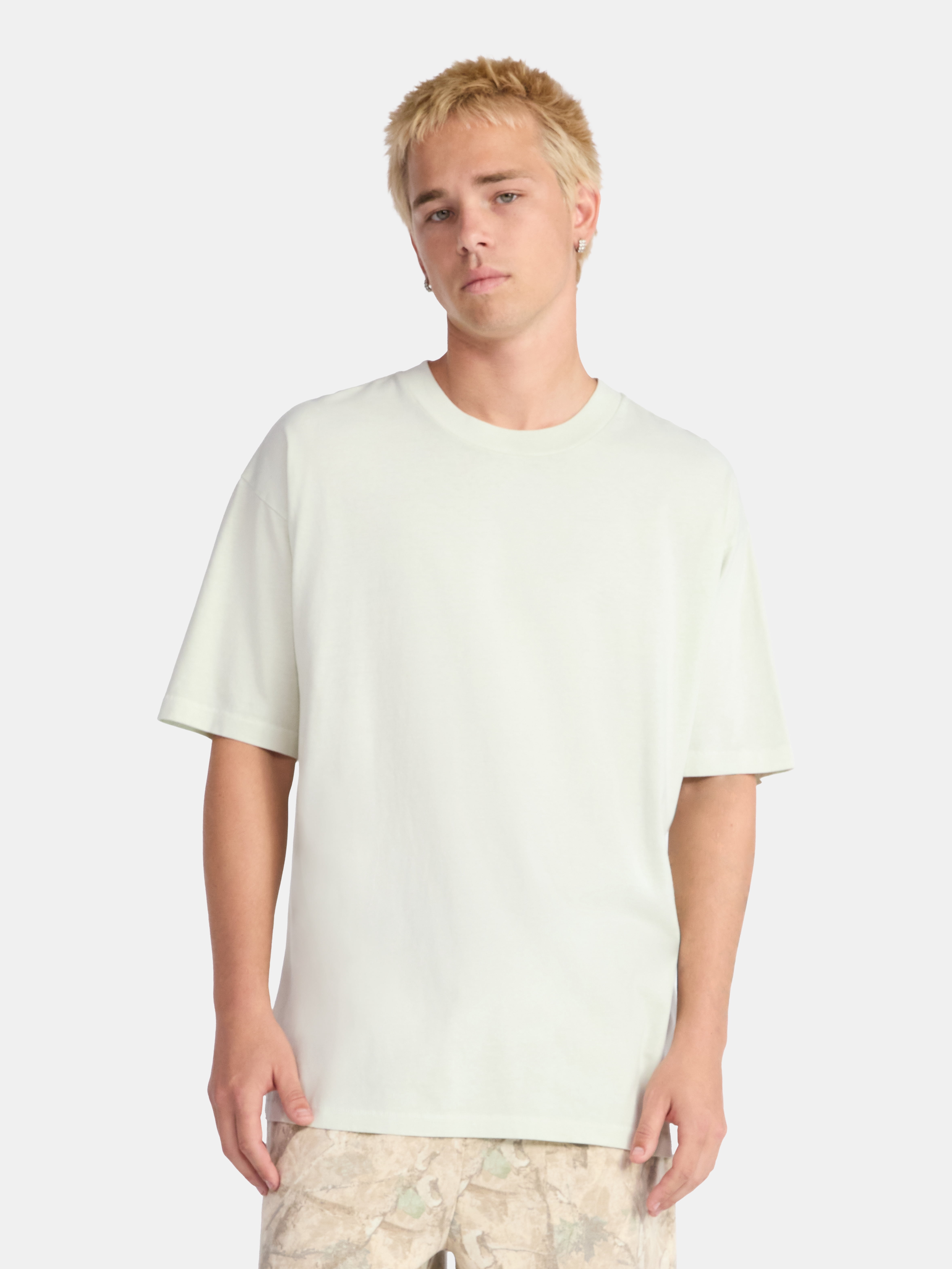 No Boundaries All Gender Cotton Oversize Tee with Short Sleeves, Men's and Big Men's