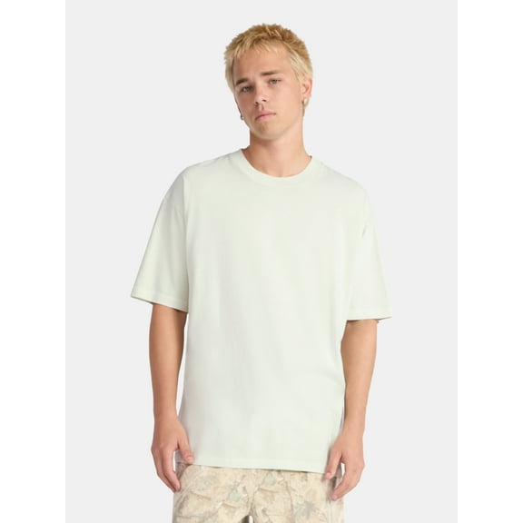 No Boundaries All Gender Cotton Oversize Tee with Short Sleeves, Men's and Big Men's