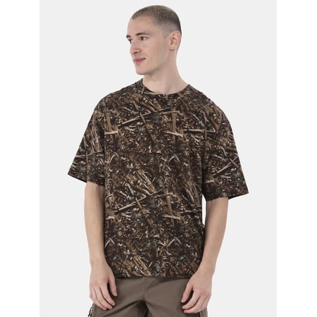 No Boundaries All Gender Cotton Oversize Tee with Short Sleeves, Men's and Big Men's
