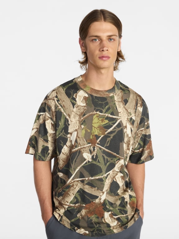 Men's and Big Men's Oversized Short Sleeve Tee, XS-5XL