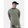 thumbnail image 1 of No Boundaries All Gender Fleece Crewneck Sweatshirt with Long Sleeves, Men's and Big Men’s, 1 of 4
