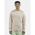thumbnail image 1 of No Boundaries All Gender Fleece Crewneck Sweatshirt with Long Sleeves, Men's Sizes XS-5XL, 1 of 5