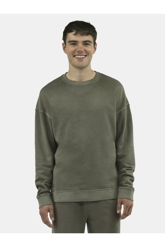 All Gender Fleece Crewneck Sweatshirt, Men's & Big Men's Sizes XS-5XL