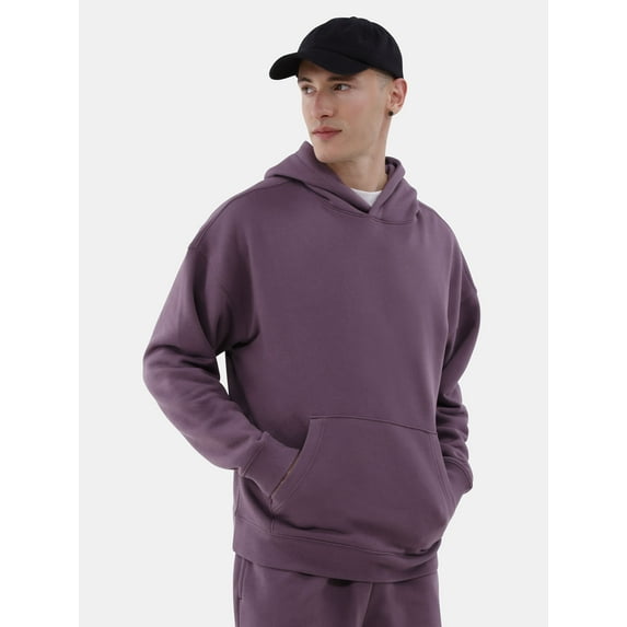 No Boundaries All Gender Oversized Fleece Hoodie Sweatshirt, 1 or 2-Pack, Men's