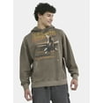thumbnail image 1 of No Boundaries All Gender Oversized Graphic Hoodie with Long Sleeves, Men's and Big Men’s, 1 of 5