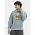 thumbnail image 1 of No Boundaries All Gender Oversized Graphic Hoodie with Long Sleeves, Men's and Big Men’s, 1 of 5