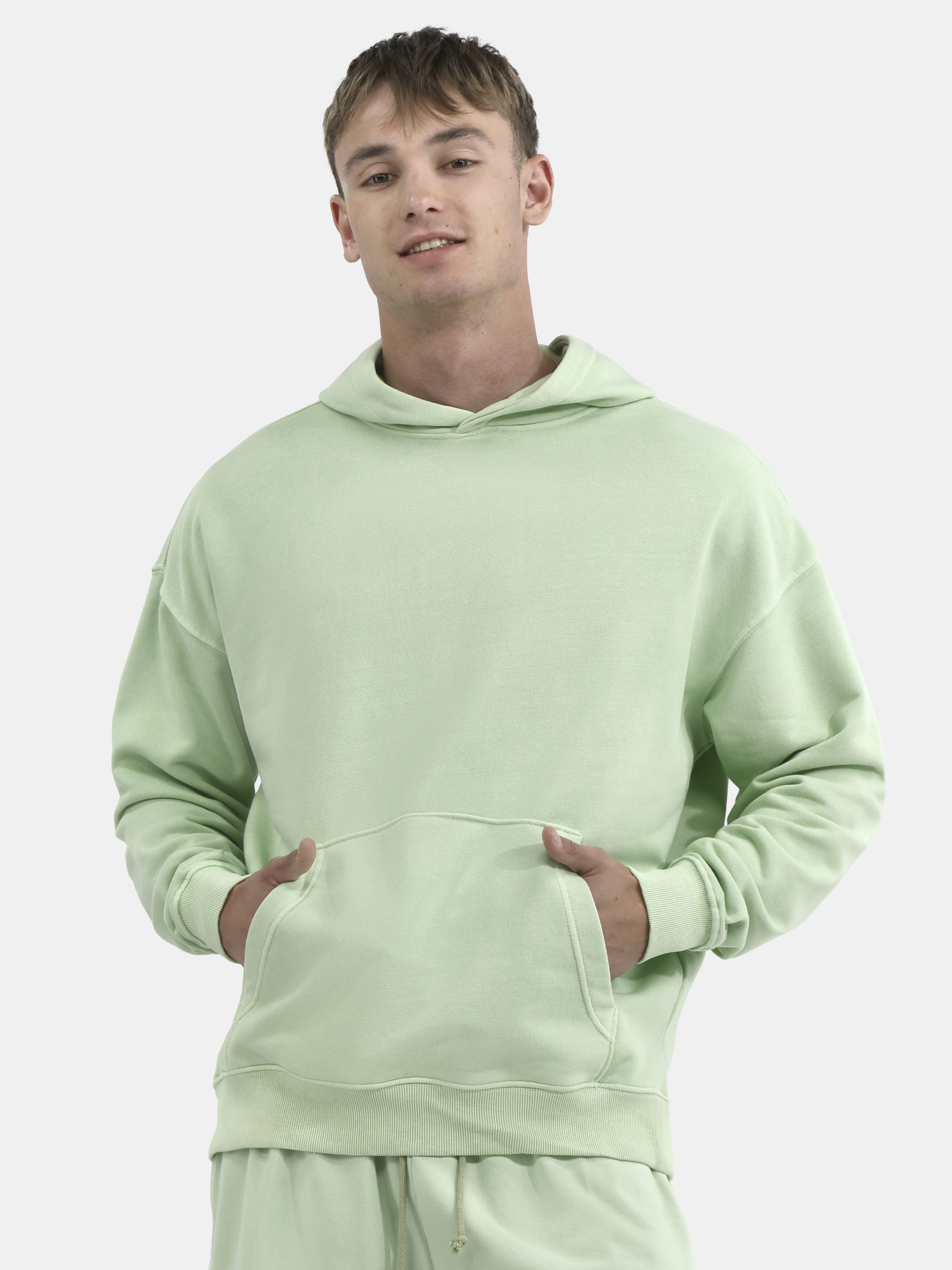 No Boundaries All Gender Oversized Fleece Hoodie Sweatshirt, 1 or 2-Pack, Men's