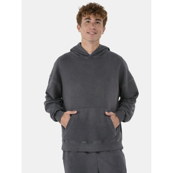 No Boundaries All Gender Oversized Fleece Hoodie Sweatshirt, 1 or 2-Pack, Men's