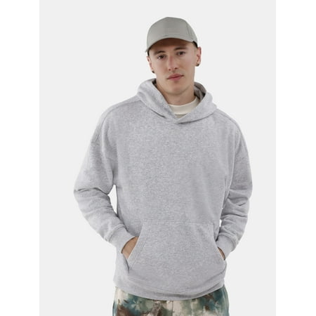 No Boundaries All Gender Oversized Fleece Hoodie Sweatshirt, 1 or 2-Pack, Men's
