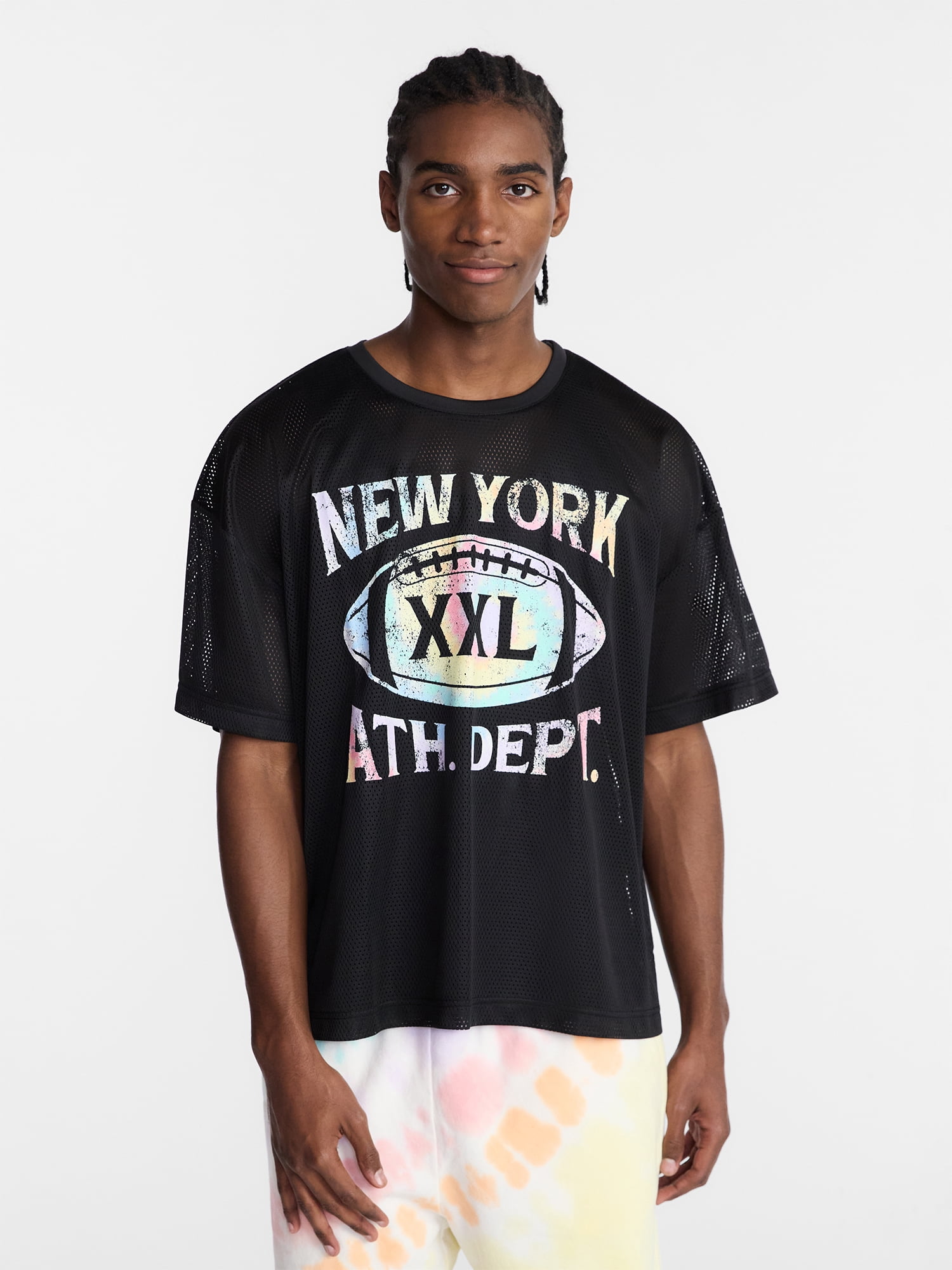 Pride Boxy Fit Mesh Jersey, Men's Sizes XS-5XL