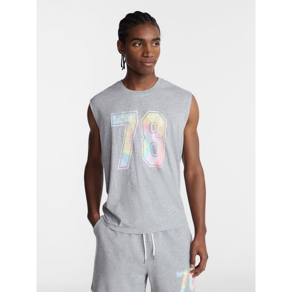 No Boundaries Pride Boxy Cropped Fit Tank Top, Men's Sizes XS-5XL
