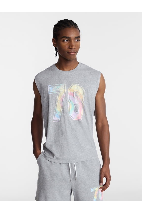 Pride Boxy Cropped Fit Tank Top, Men's Sizes XS-5XL