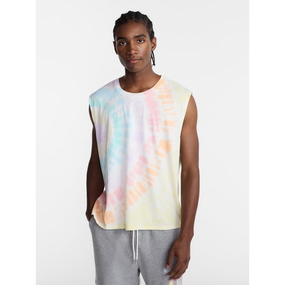 No Boundaries Pride Boxy Cropped Fit Tank Top, Men's Sizes XS-5XL