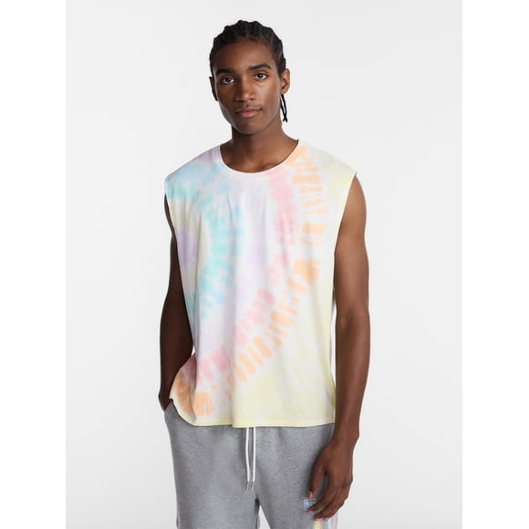 No Boundaries Pride Boxy Cropped Fit Tank Top, Men's Sizes XS-5XL