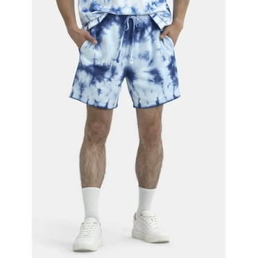 No Boundaries All Gender Pride Tie Dye Jogger Shorts, 6" Inseam, Men's Sizes XS-5XL