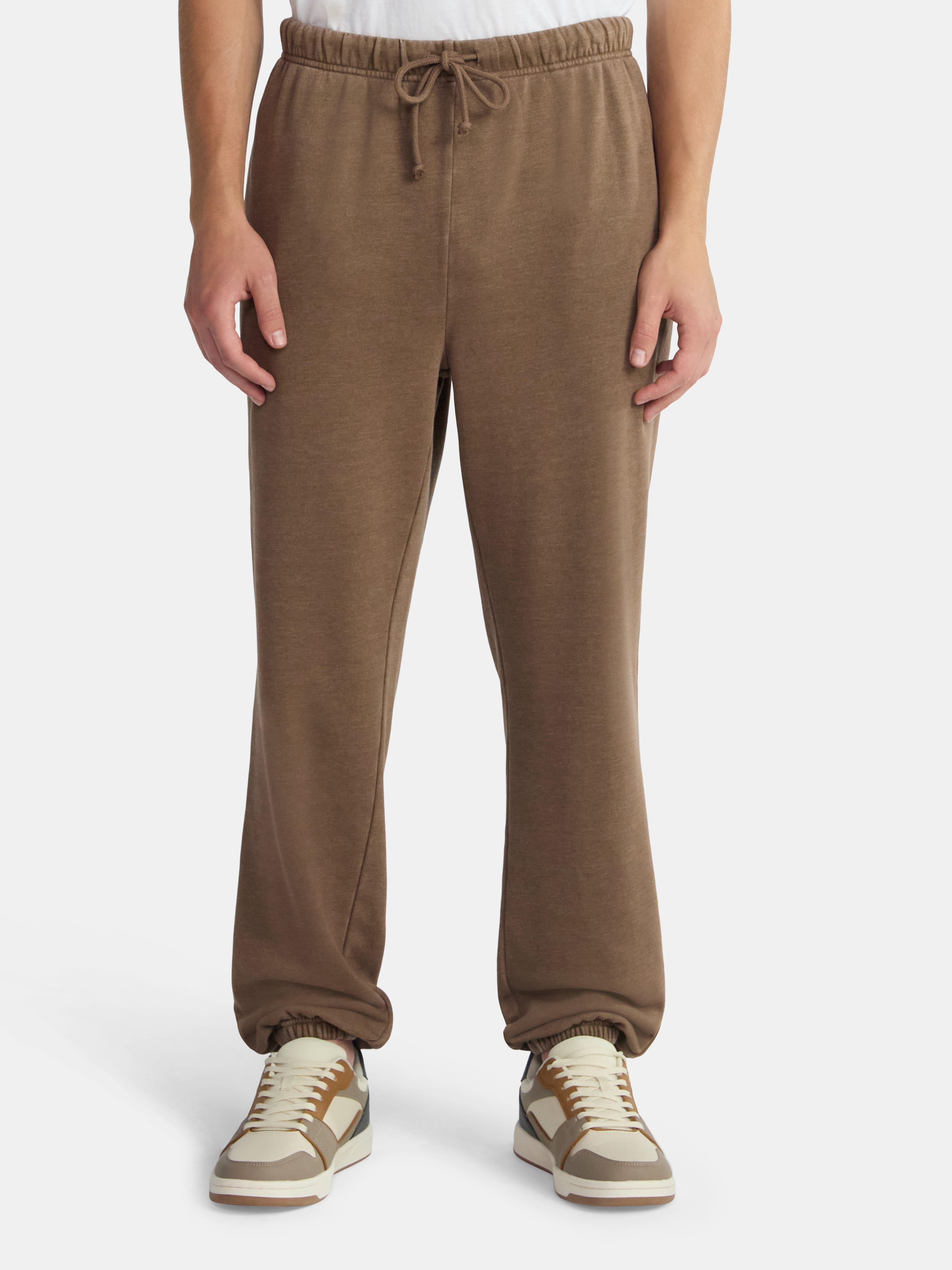 No Boundaries All Gender Soft Fleece Jogger Pants, 30" Inseam, Men's and Big Men's