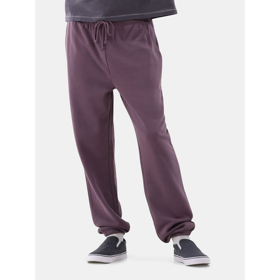 No Boundaries All Gender Soft Fleece Jogger Pants, 30" Inseam, Men's and Big Men's