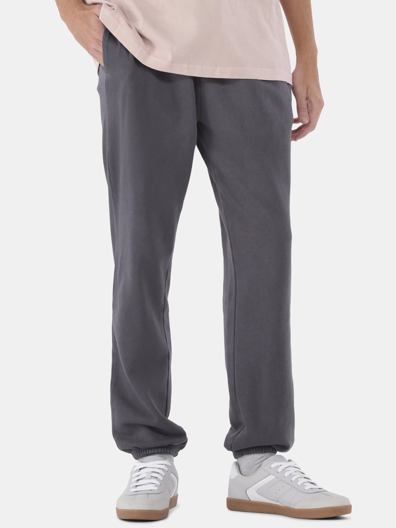No Boundaries All Gender Soft Fleece Jogger Pants, 30" Inseam, Men's and Big Men's