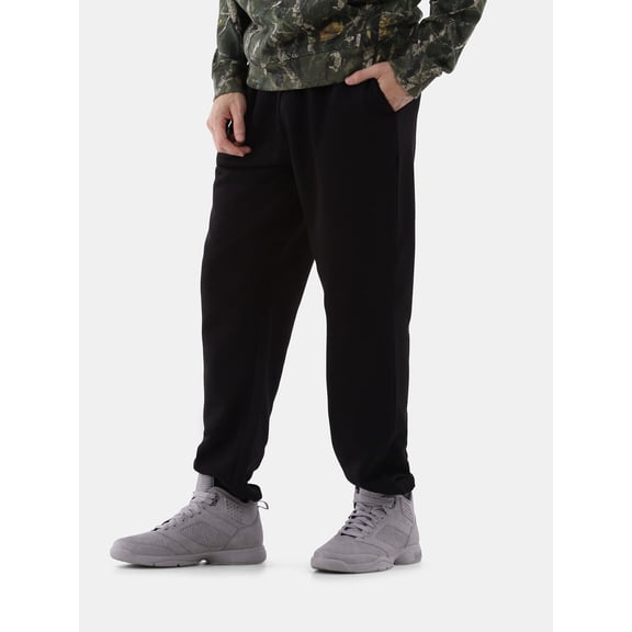 No Boundaries All Gender Soft Fleece Jogger Pants, 30" Inseam, Men's and Big Men's