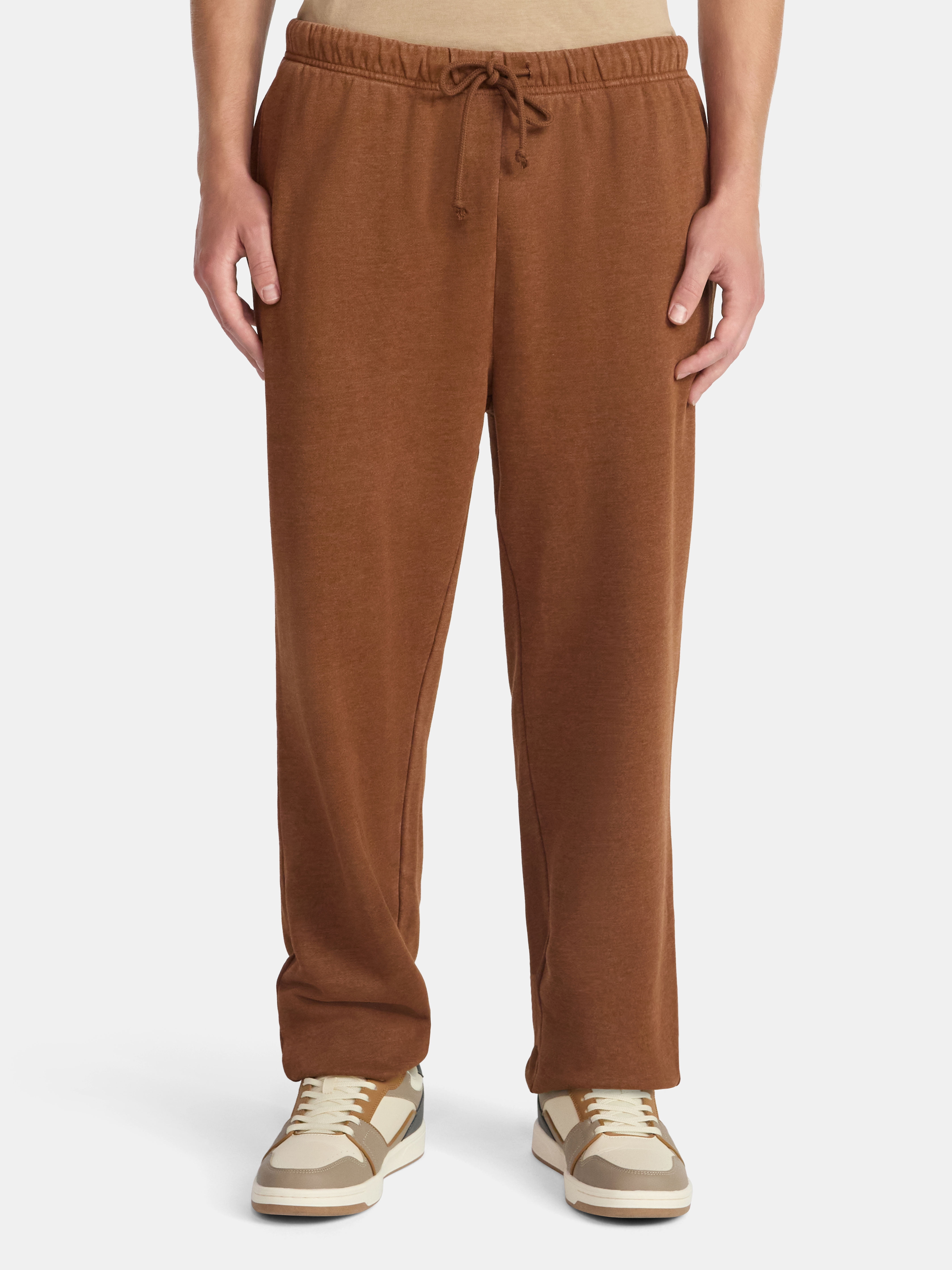 No Boundaries All Gender Soft Fleece Jogger Pants, 30" Inseam, Men's and Big Men's