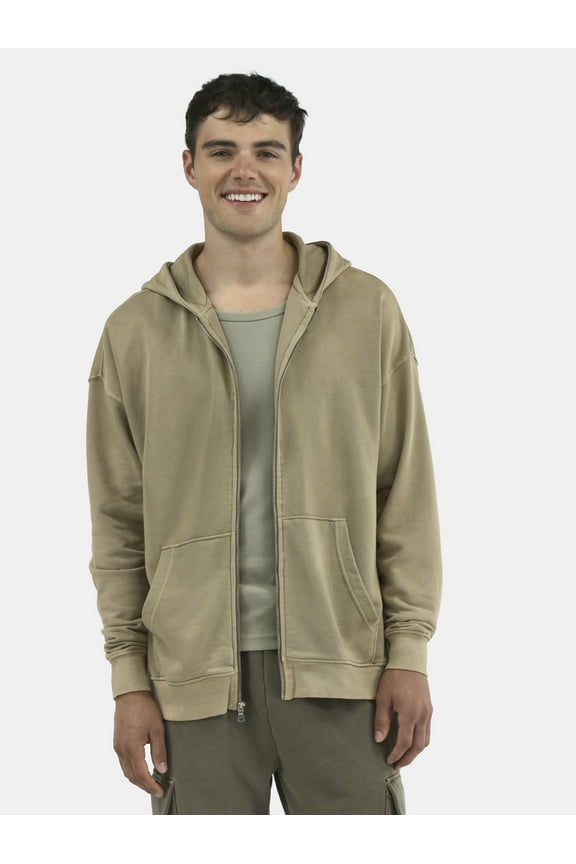 Zip Hoodie with Long Sleeves, Men's & Big Men's
